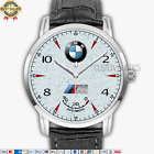 BMW M Logo Emblem BM10 Quartz Watch Analog Stainless Steel Men's Wristwatch