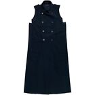Vintage 1992 AW Comme Des Garcons Sleeveless Trench Coat Women Size S Black
