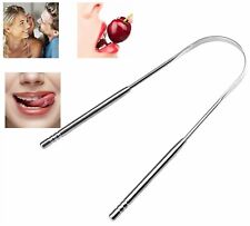 Tongue Scraper Cleaner Stainless Steel Bad Breath for Dental Oral Care Tool