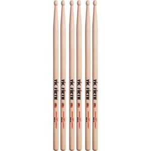 Vic Firth 3-Pair American Classic Hickory Drumsticks Wood Rock