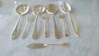 3 Vtg Silverplated Sheffield Berry Spoons & 3 Mini Forks + Meg Co Butter Knife++