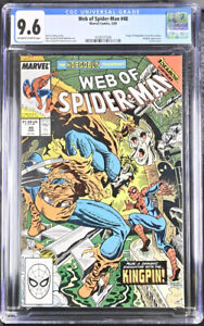 CGC 9.6 Web of Spider-Man 48 X-Men Inferno Crossover off White to White Pages