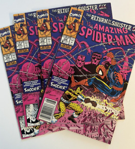 Amazing Spider Man #335 (Marvel 1990) Return of the Sinister Six! Lot of 4