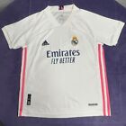 Real Madrid 2020-21 Home Football Jersey Adidas Youth Sz L (12-14 YRS)