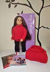 Vtg My Twinn 2003 Doll Original Box Matching Childs Sweater Catalog Care Guide