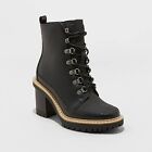Women's Tessa Winter Boots - A New Day Black 8.5