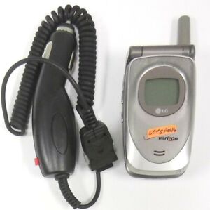 LG VX4400 - Metallic Silver ( Verizon ) Cellular Flip Phone - Bundled / READ