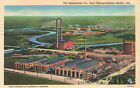 EAST CHICAGO INDIANA IN HARBOR SUPERHEATER CO VINTAGE LINEN POSTCARD 011723 S