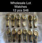 WHOLESALE Lot 12 pc Men Two-Tone Classic Wristwatch Watch Fashion Watches Quartz
