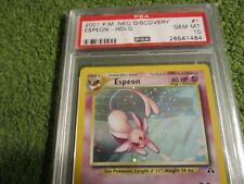 PSA 10 Unlimited Neo Discovery Holo Espeon 1/75 in GEM MINT/ERROR Card