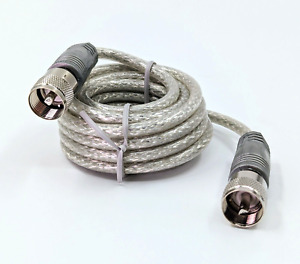9' CB Antenna Mini-8 Coax Silver Cable w/PL-259 Connectors by TruckSpec®