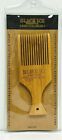 Black Ice Professional Signature Series Natural Bamboo Hair Styling Pick Comb
