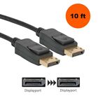 Display port to Display Port Cable DP Male to Male Cord Gold Plated 4K (10 ft)
