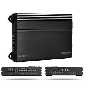 9900W 12V Car Amplifier Powerful Stereo Audio Power 4 Channel Bass Amp Class AB