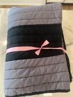 Pottery Barn Teen Rugby Stripe Quilt Twin Black