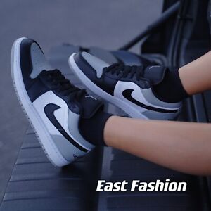 Nike Air Jordan 1 Low Shadow Toe Grey 553558-052 Men's Sizes 553560-052