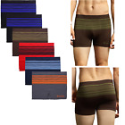 3, 6, 12 Mens Microfiber Boxer Briefs Underwear Seamless Stretchy Compression