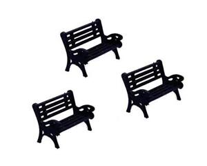 S scale Benches 3 per Pack comes Painted 1/64 scale