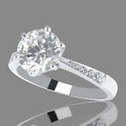 L/I1 Round Cut Diamond Engagement Ring 0.76 CT 950 Platinum Solitaire