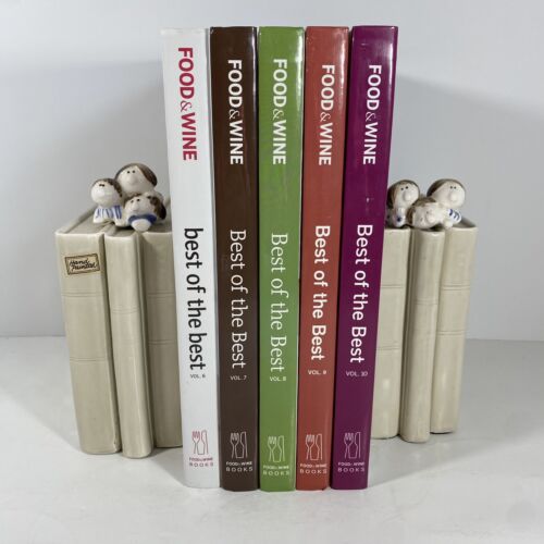 LOT of 5 Food & Wine COOKBOOKS Best Of The Best Annual Cookbook Vol 6-10 Chefs