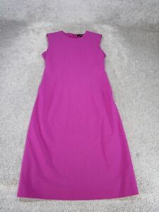 Theory Bodycon Dress Womens 0 Purple Virgin Wool Sleeveless