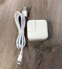 Apple 10W ORIGINAL iPad USB Wall Block Charger Adapter iPhone Lightning cable