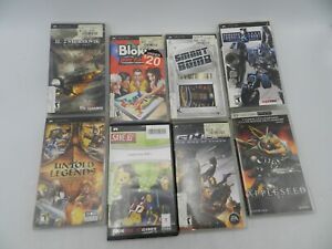 PSP UMD Video Games for Portable PlayStation SEE DESCRIPTION LOT OF 8 PREOWNED