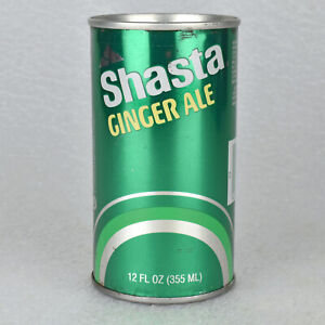 VTG 1970s Shasta Ginger Ale Soda Pop Can 12oz Straight Steel Hayward CA