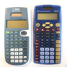 Calculator Lot Of 2 Texas Instrument TI-30XS Scientific & TI-15 Explorer Tested