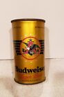 New ListingBeautiful golden BUDWEISER LAGER OPENING INSTRUCTION FLAT TOP CAN ~No rust!