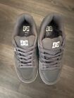 DC Shoes Mens 10.5 Pure Athletic Skateboarding Low Sneakers Gray/White Suede