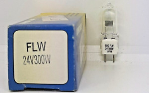 FLW 24 Volt 300 Watt  T-4 GY6.35 Base AV/Photo Eiko 03480  Lamp
