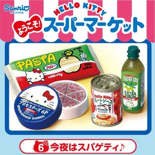 Re-ment Hello Kitty Supermarket Pasta Cheese #6 Sealed No Brochure Included