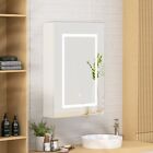 LED Lighted Medicine Cabinet w/ Mirror Wall-mounted Bathroom Cabinet Touch Senor
