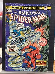 AMAZING SPIDER-MAN #143 MARVEL COMICS 1975 1ST KISS MARY JANE / CYCLONE