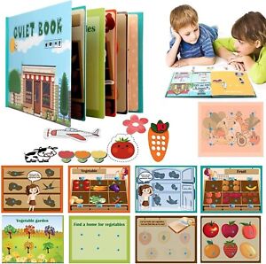 Cykapu Preschool Learning Quiet Book for Toddlers, Montessori Activity Toys