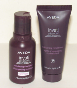 Aveda Invati Light Shampoo 1.7 Oz And Thickening Conditioner 1.4 Travel Size
