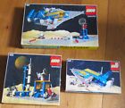 Vtg Mixed Lot of 3 Legoland Space Kits Incomplete Rocket Base Cruiser Minifigure