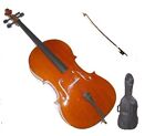 Merano Student Cello,Bag,Bow,Strings,Bridge,Rosin 4/4 3/4 1/2 1/4 1/8 1/10 1/16