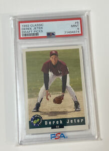 Derek Jeter Rookie Card PSA 9 1992 Classic Draft Picks #6 Mint Kalamazoo Yankees