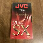 JVC T-120 SX VHS Tape, 6 Hours, New, Sealed (G1)