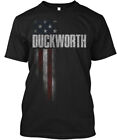 Fashionable Duckworth Family American Flag T-Shirt Made in USA Size S to 5XL