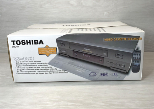 Toshiba W-403 4 Head Video Cassette Recorder VHS Player VCR NEW in Box