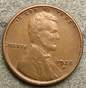 1928-S  * Lincoln Wheat Cent - Higher Grade ~ X897