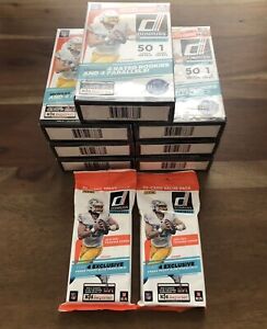 Lot- 7 Panini Donruss NFL Football Hanger Boxes Sealed And 2 Fat Packs