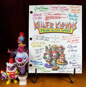 Killer Klowns From Outer Space Script Signed- Autograph Reprints- 107 Pages
