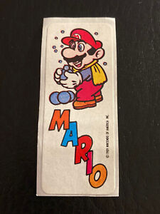 Vtg 1989 Super Mario Bros. 2 SNOWBALLS Nintendo Topps Game Tip Sticker RARE 80s!