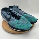 Nike Flyknit Racer Multicolor 526628-400  Size 10 Running Shoes Sneakers