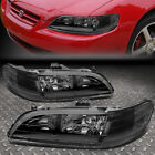 FOR 98-02 HONDA ACCORD 2/4DR BLACK HOUSING CLEAR CORNER HEADLIGHT SIGNAL LAMPS (For: 2001 Accord)
