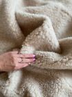 MERINO WOOL PURE WOOL BLANKET / wool BED THROW NATURAL ALL SIZES Beige